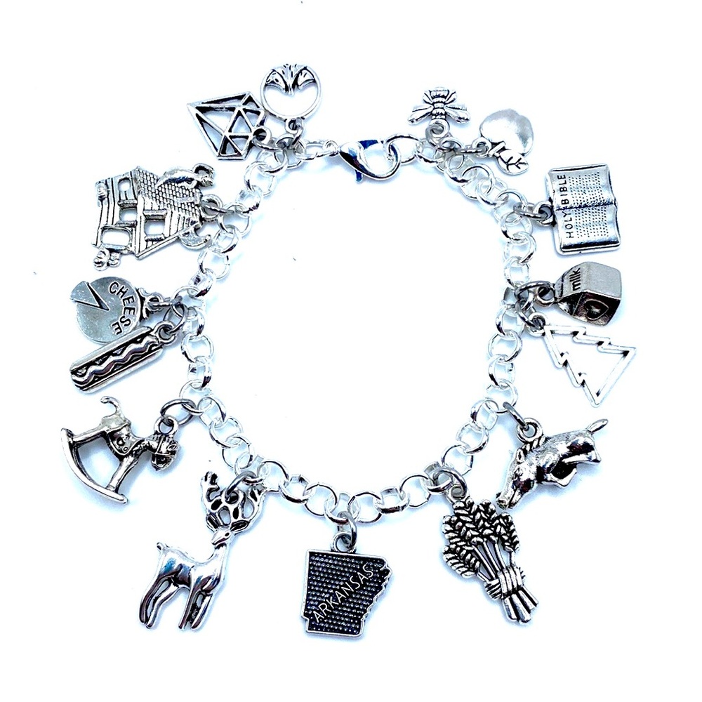 Arkansas Charm Bracelet State Themed Charms
